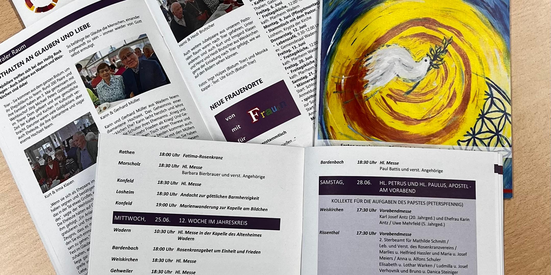 Pfarrbriefe Ansicht (c) Pastoraler Raum Wadern Pfarrbriefe Ansicht